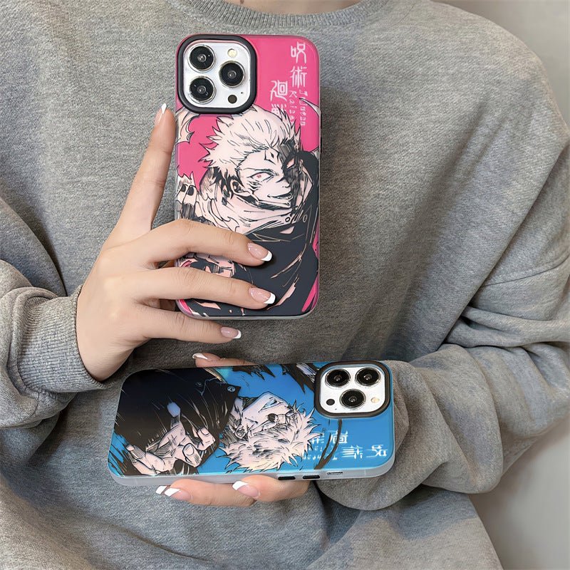 ⚡ Coque iPhone Anime “Spell Back to Fight” – Effet double face & protection antichoc - Shopbyshopima